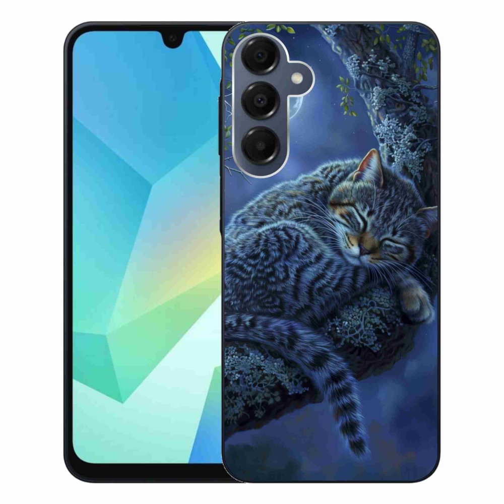 Gelový kryt mmCase na Samsung Galaxy A16 4G/5G - spící kočka