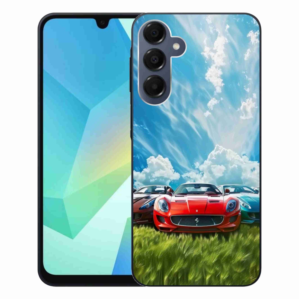 Gelový kryt mmCase na Samsung Galaxy A16 4G/5G - sportovní vozy