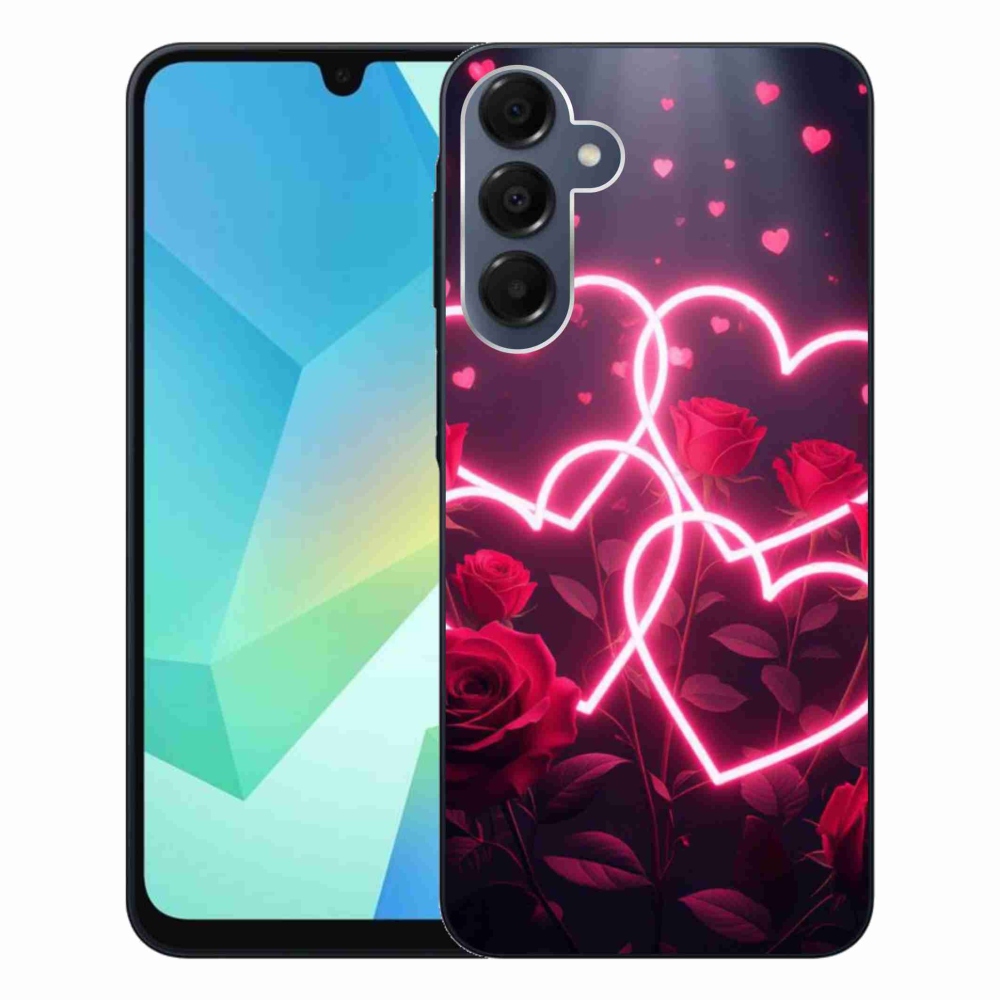 Gelový kryt mmCase na Samsung Galaxy A16 4G/5G - srdce lásky