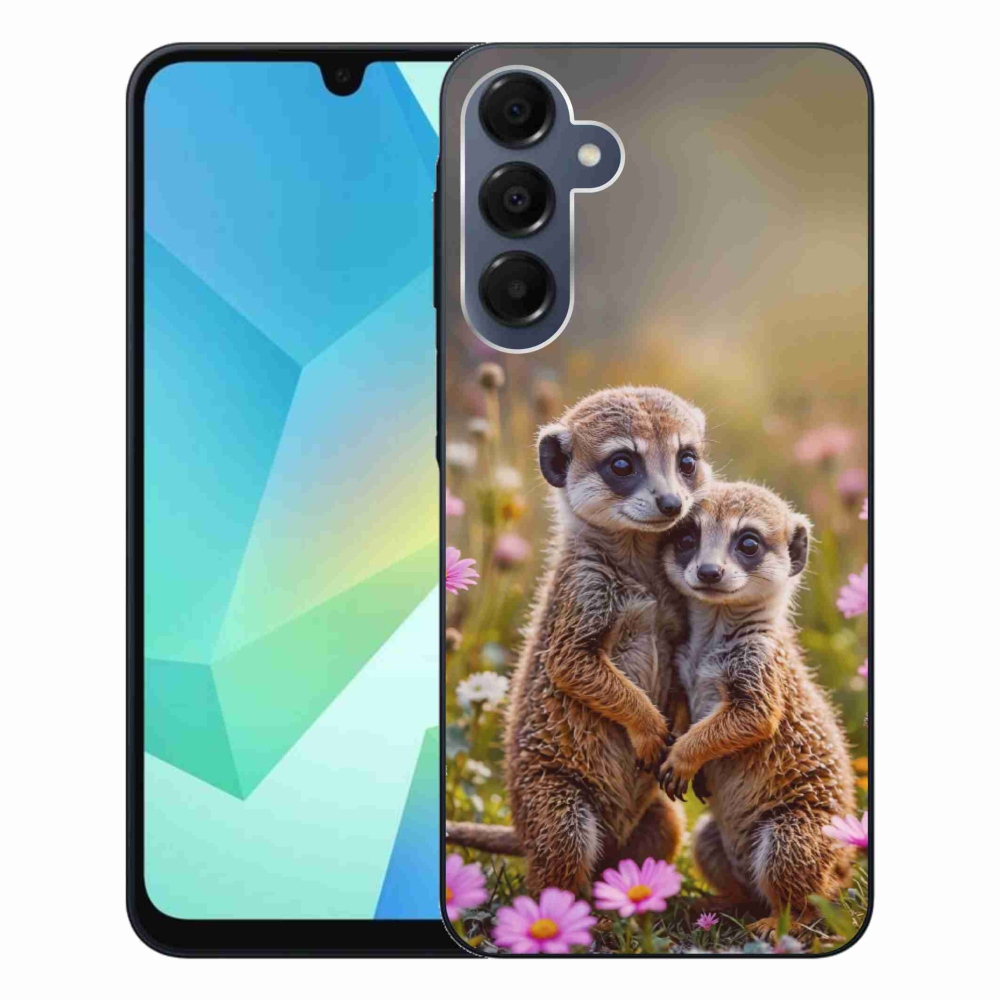 Gelový kryt mmCase na Samsung Galaxy A16 4G/5G - surikatí duo