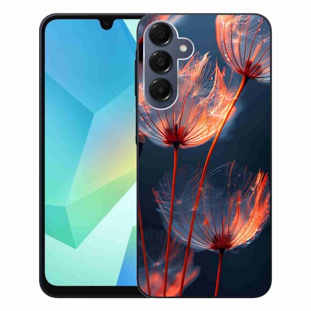 Gelový kryt mmCase na Samsung Galaxy A16 4G/5G - světélkující chmýří