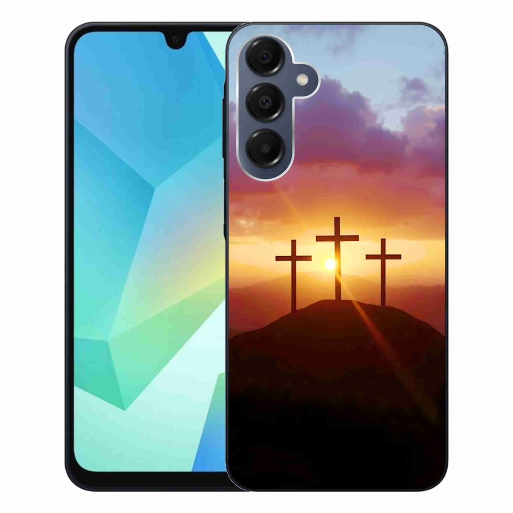 Gelový kryt mmCase na Samsung Galaxy A16 4G/5G - tři kříže