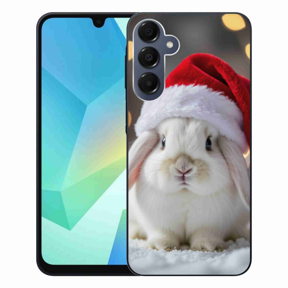 Gelový kryt mmCase na Samsung Galaxy A16 4G/5G - vánoční králík