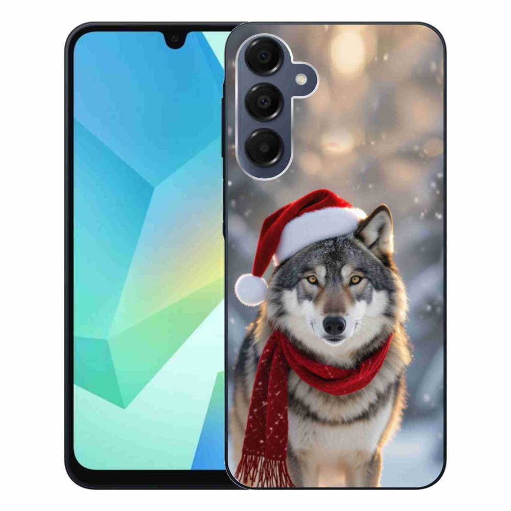 Gelový kryt mmCase na Samsung Galaxy A16 4G/5G - vánoční vlk