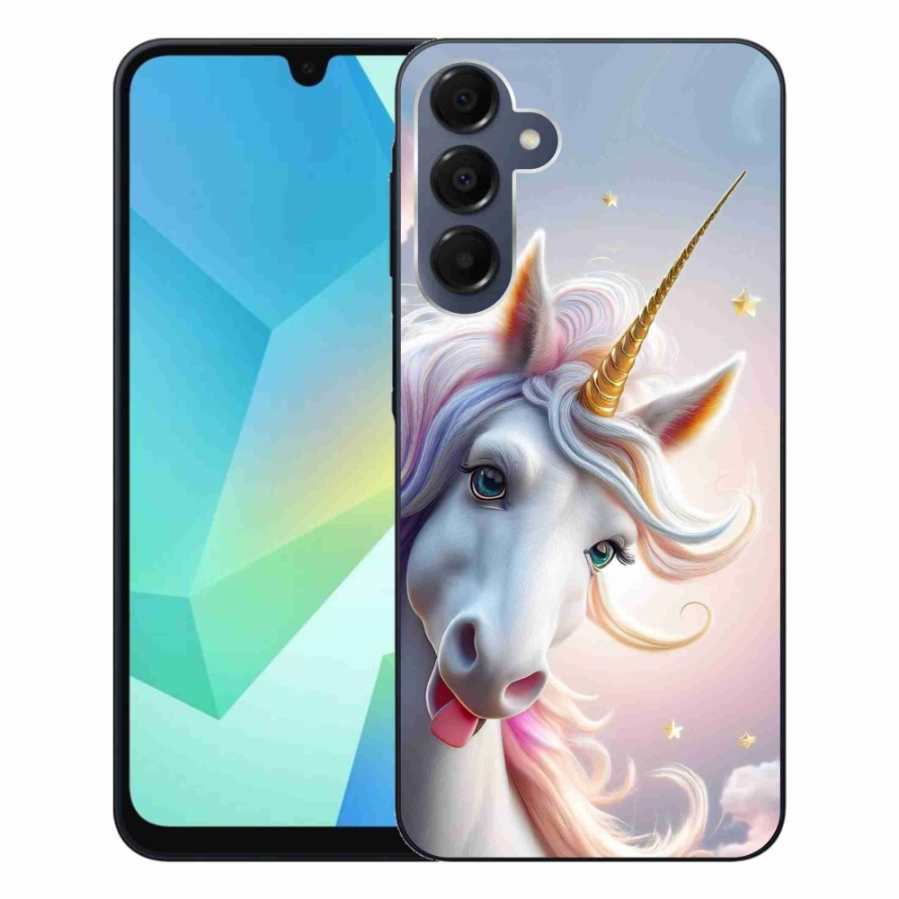 Gelový kryt mmCase na Samsung Galaxy A16 4G/5G - veselý jednorožec