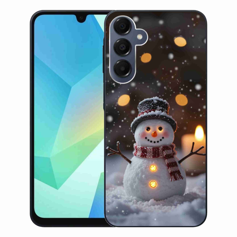 Gelový kryt mmCase na Samsung Galaxy A16 4G/5G - veselý sněhulák