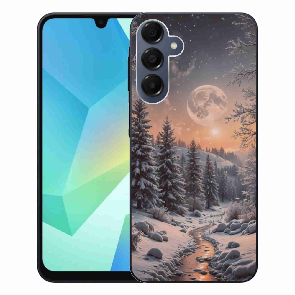 Gelový kryt mmCase na Samsung Galaxy A16 4G/5G - zimní krajina 2