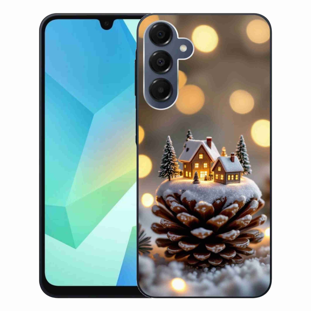 Gelový kryt mmCase na Samsung Galaxy A16 4G/5G - zimní vesnička