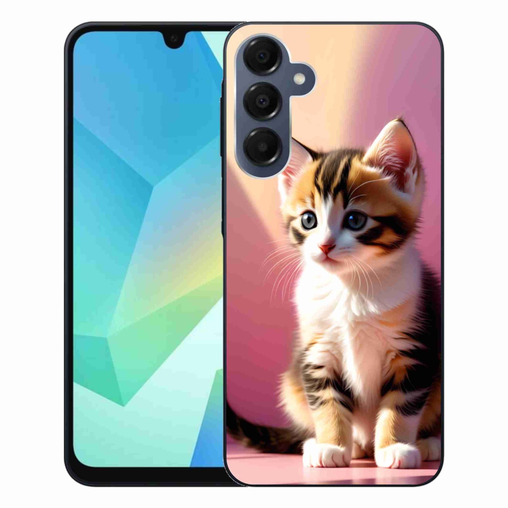 Gelový kryt mmCase na Samsung Galaxy A16 4G/5G - zvědavé kotě 2