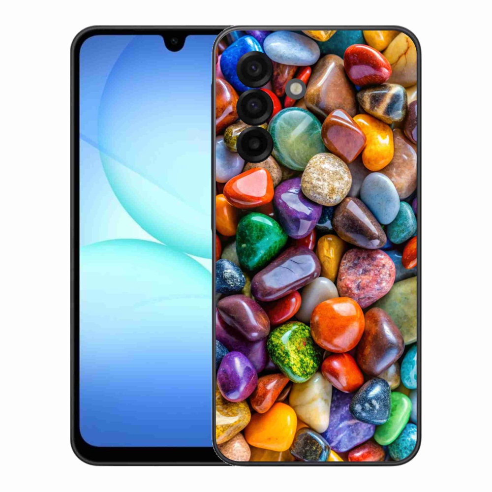 Gelový kryt mmCase na Samsung Galaxy A17 4G/5G - barevné kamínky