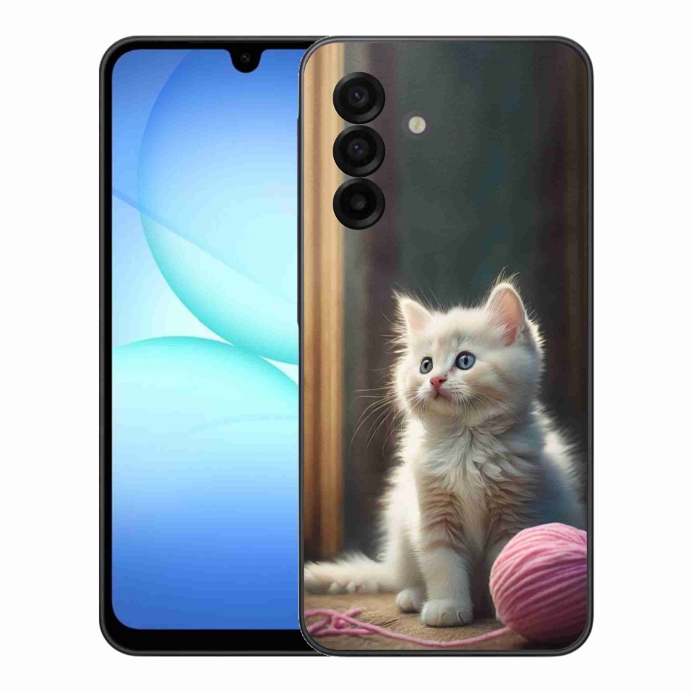 Gelový kryt mmCase na Samsung Galaxy A17 4G/5G - bílé kotě 2