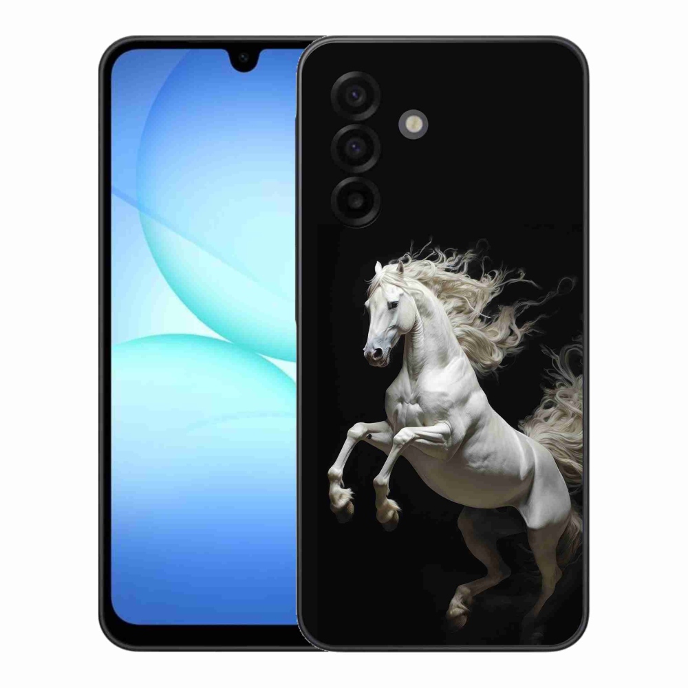 Gelový kryt mmCase na Samsung Galaxy A17 4G/5G - bílý kůň 4