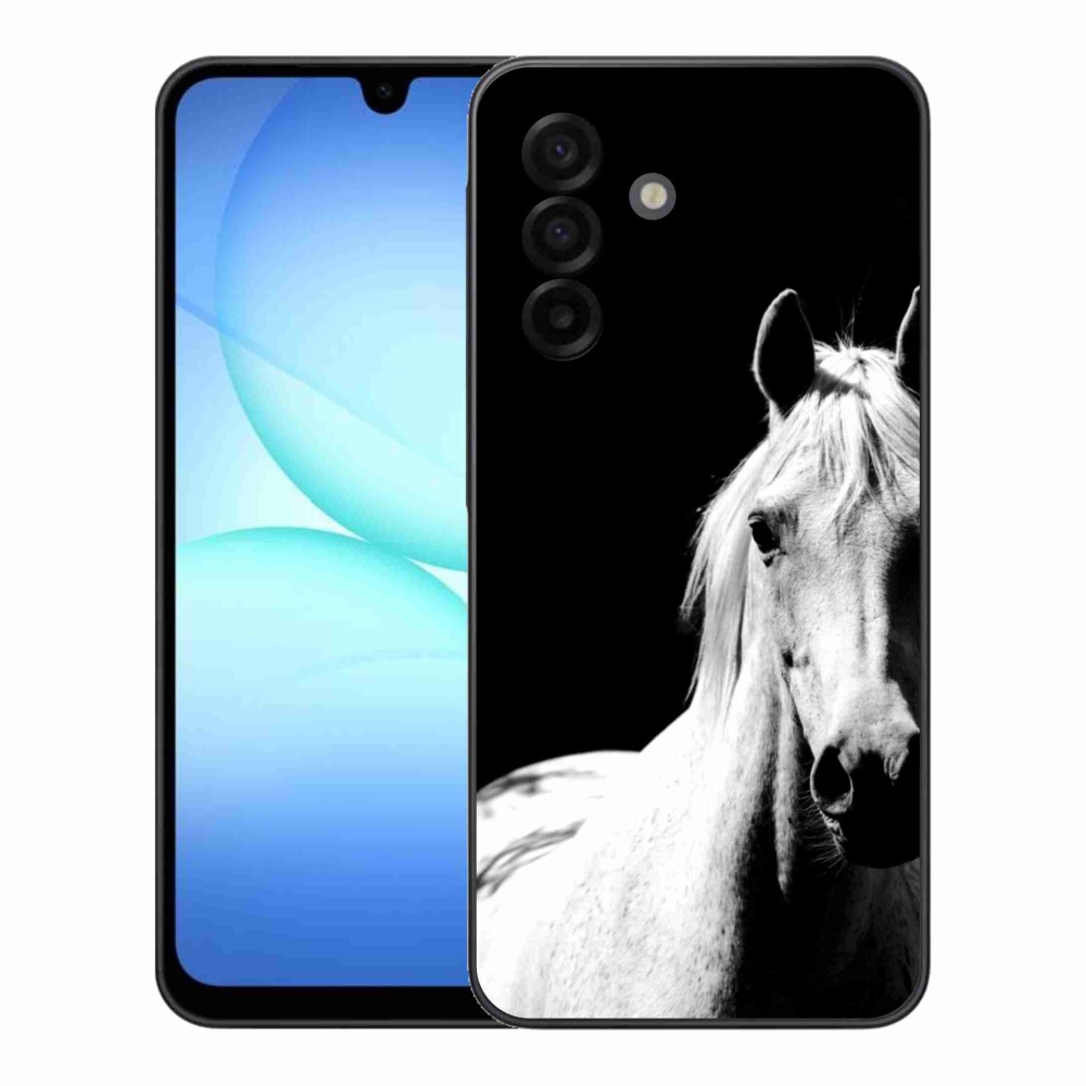 Gelový kryt mmCase na Samsung Galaxy A17 4G/5G - bílý kůň 5