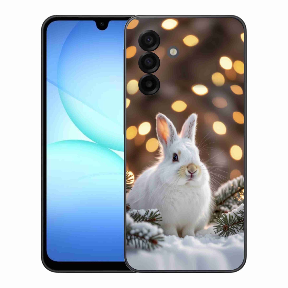 Gelový kryt mmCase na Samsung Galaxy A17 4G/5G - bílý zajíc