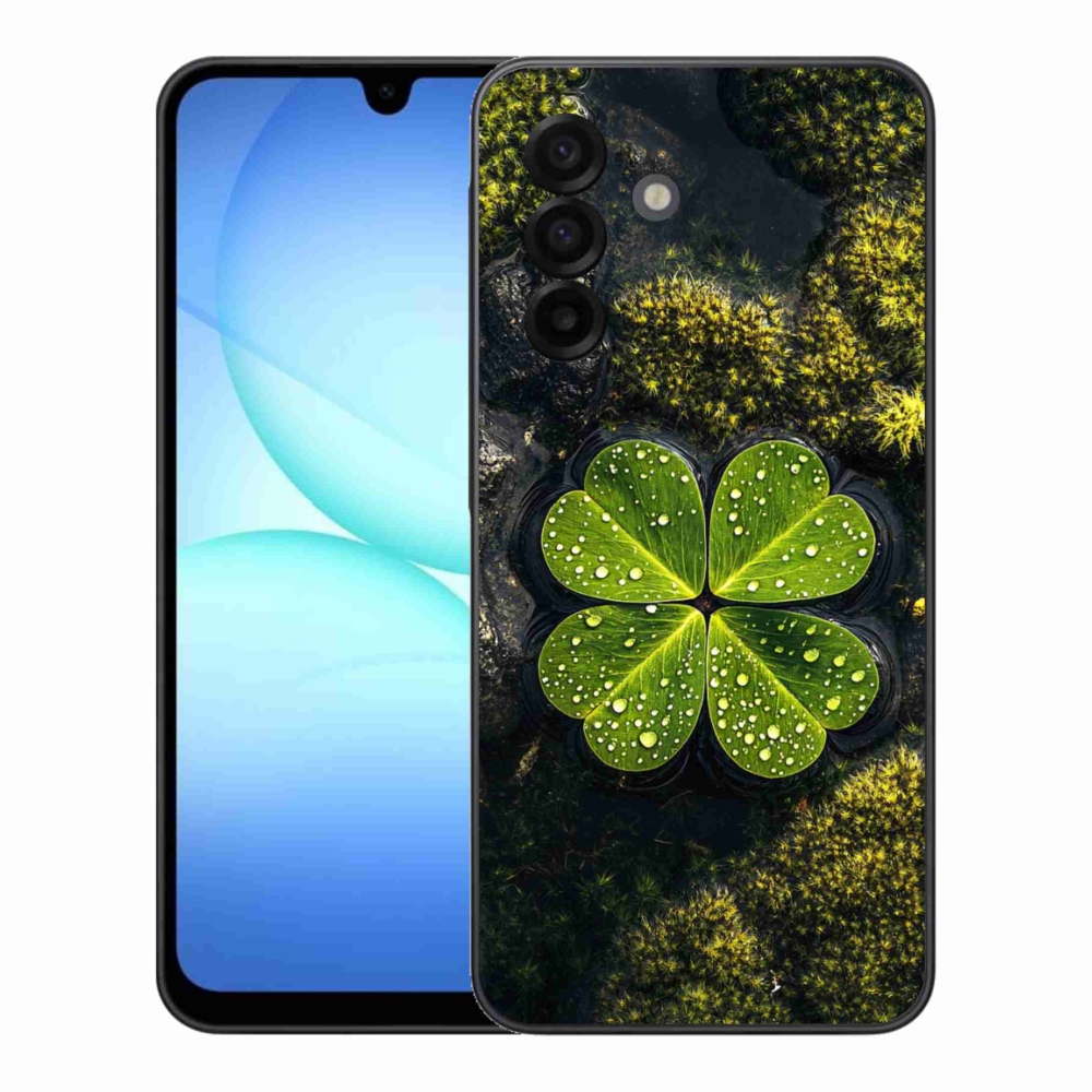 Gelový kryt mmCase na Samsung Galaxy A17 4G/5G - čtyřlístek