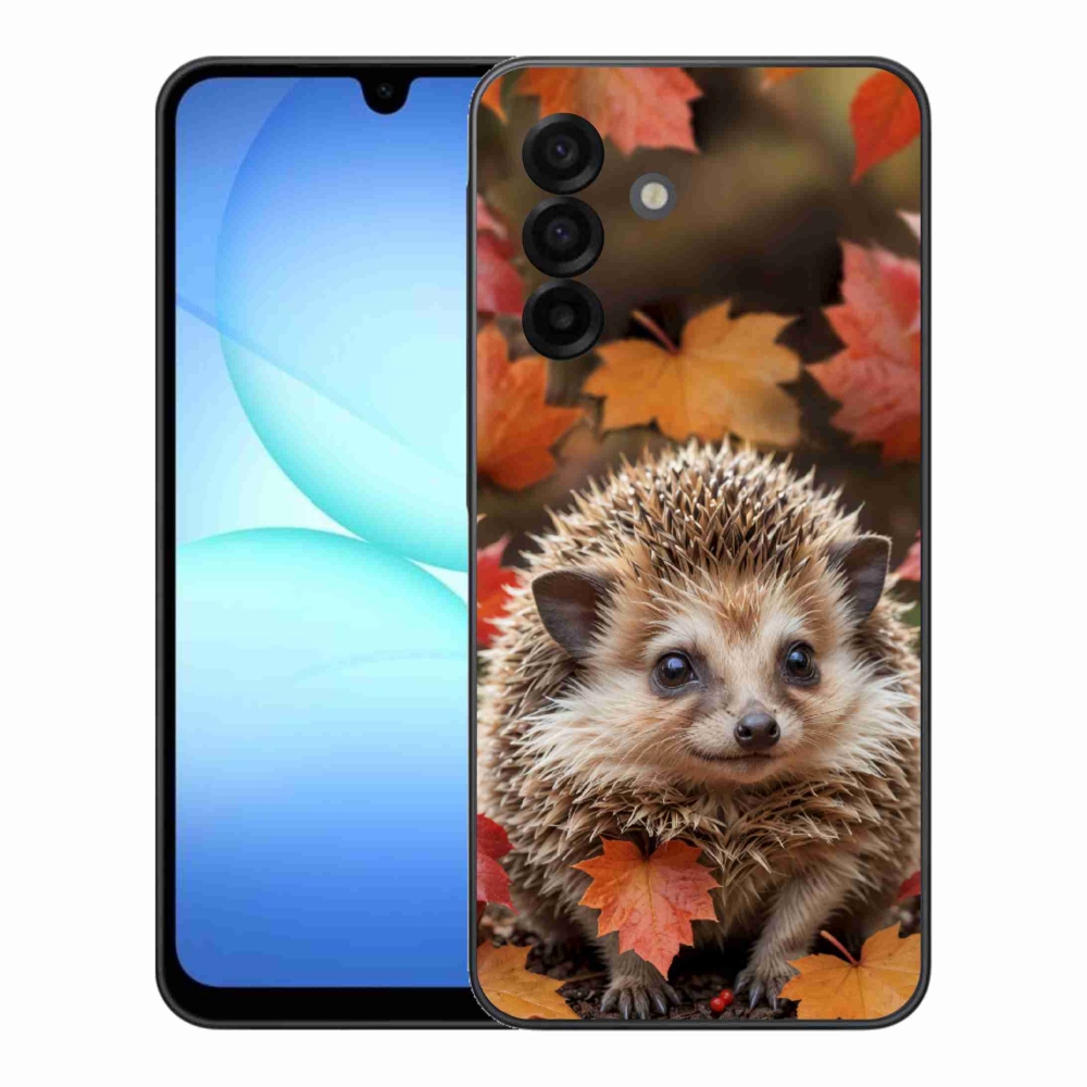 Gelový kryt mmCase na Samsung Galaxy A17 4G/5G - ježek v listí