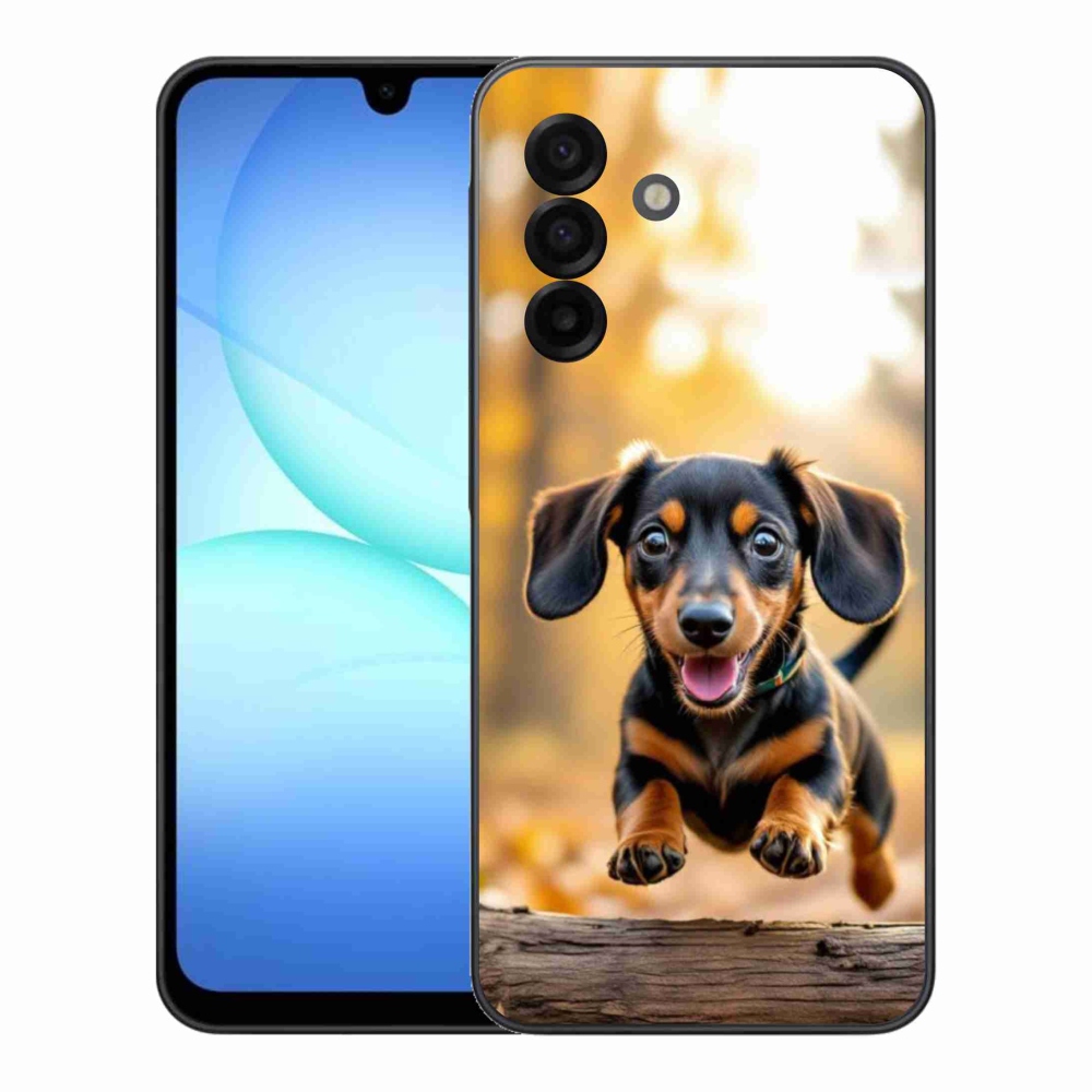 Gelový kryt mmCase na Samsung Galaxy A17 4G/5G - jezevčík 2