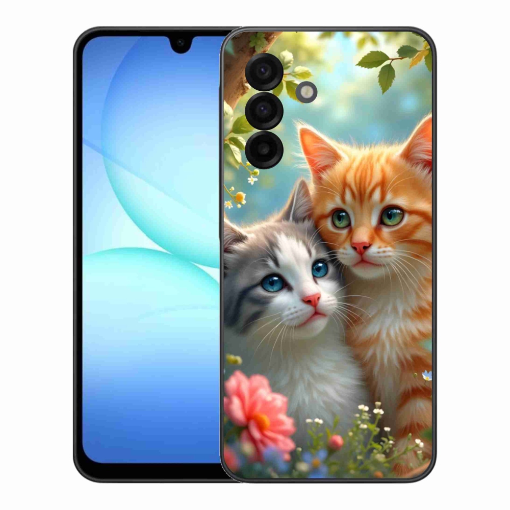 Gelový kryt mmCase na Samsung Galaxy A17 4G/5G - kočičí láska 2