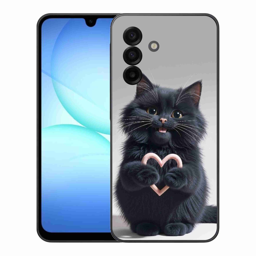 Gelový kryt mmCase na Samsung Galaxy A17 4G/5G - kočičí láska 3