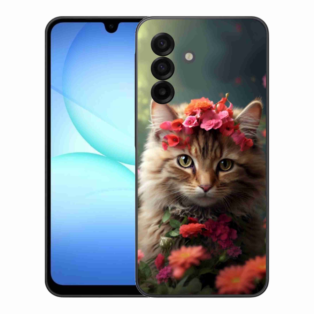 Gelový kryt mmCase na Samsung Galaxy A17 4G/5G - kočíčí princezna