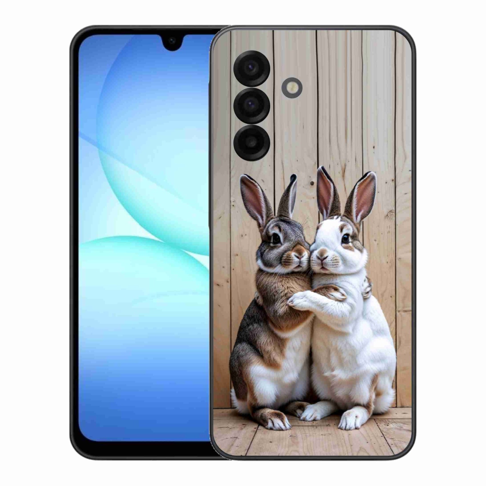 Gelový kryt mmCase na Samsung Galaxy A17 4G/5G - králičí pár