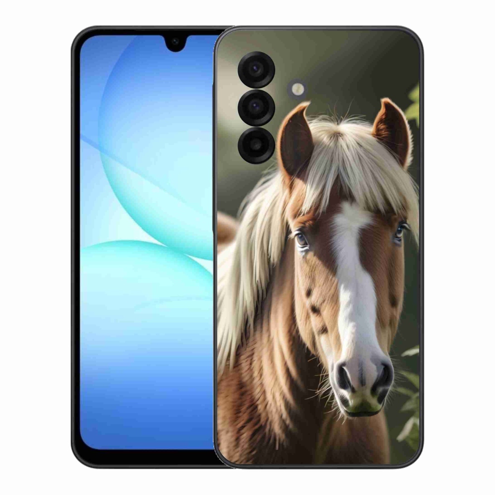 Gelový kryt mmCase na Samsung Galaxy A17 4G/5G - kůň se světlou hřívou