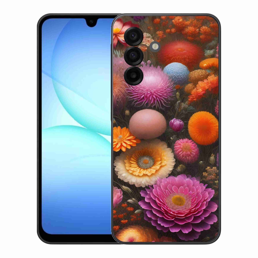 Gelový kryt mmCase na Samsung Galaxy A17 4G/5G - květinová kompozice