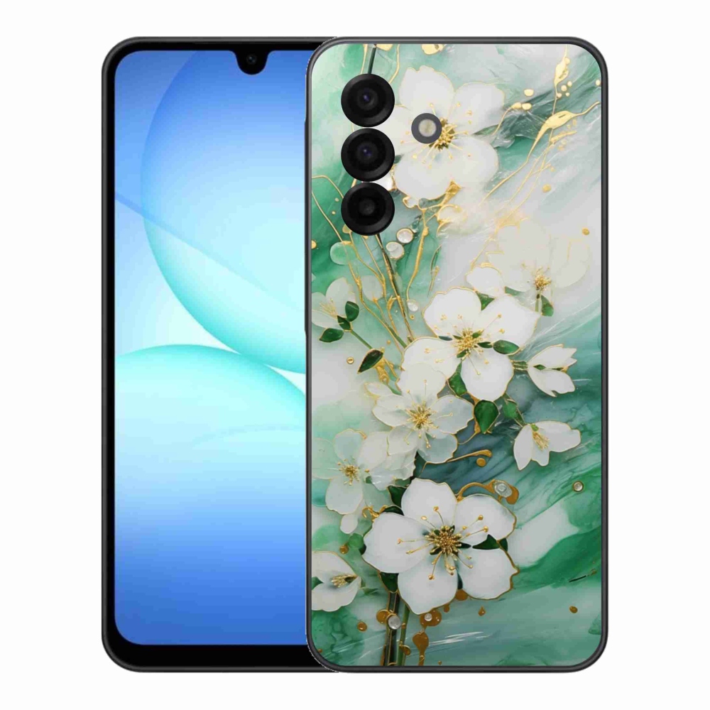 Gelový kryt mmCase na Samsung Galaxy A17 4G/5G - něžné květy