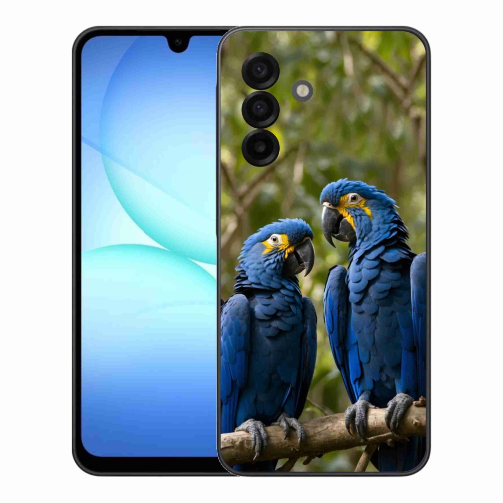 Gelový kryt mmCase na Samsung Galaxy A17 4G/5G - papouščí duo