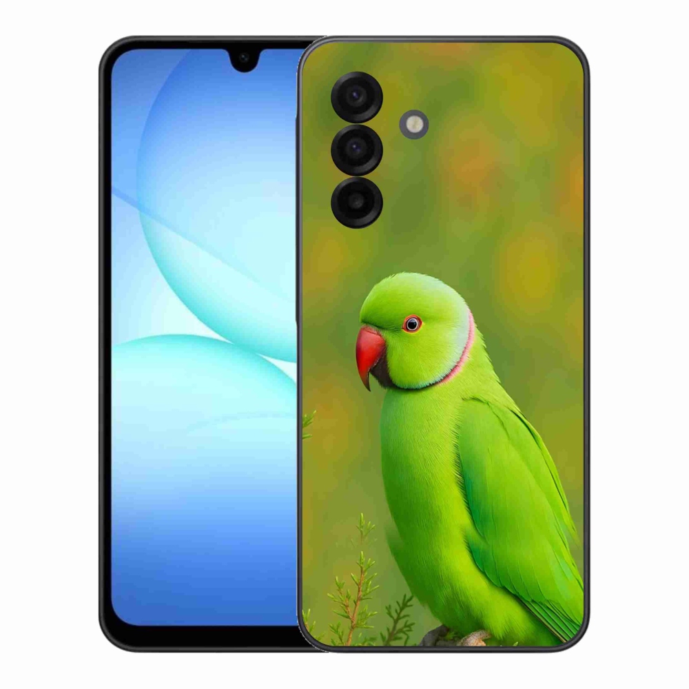 Gelový kryt mmCase na Samsung Galaxy A17 4G/5G - papoušek alexandr 2