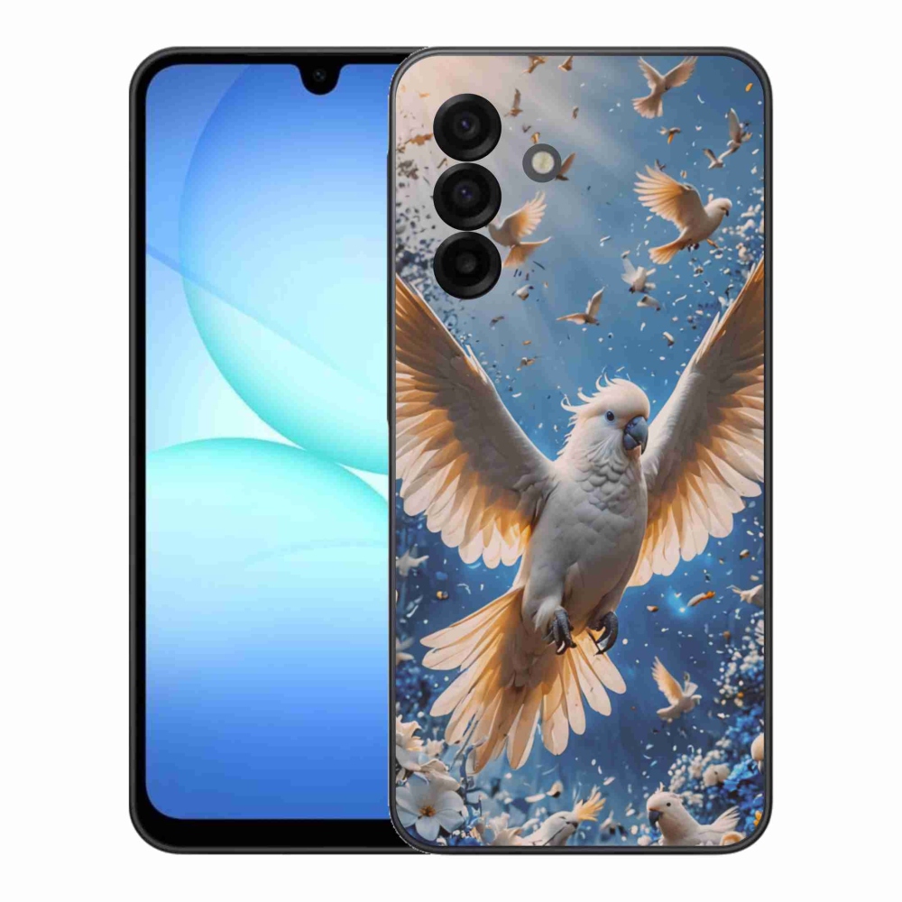 Gelový kryt mmCase na Samsung Galaxy A17 4G/5G - papoušek kakadu
