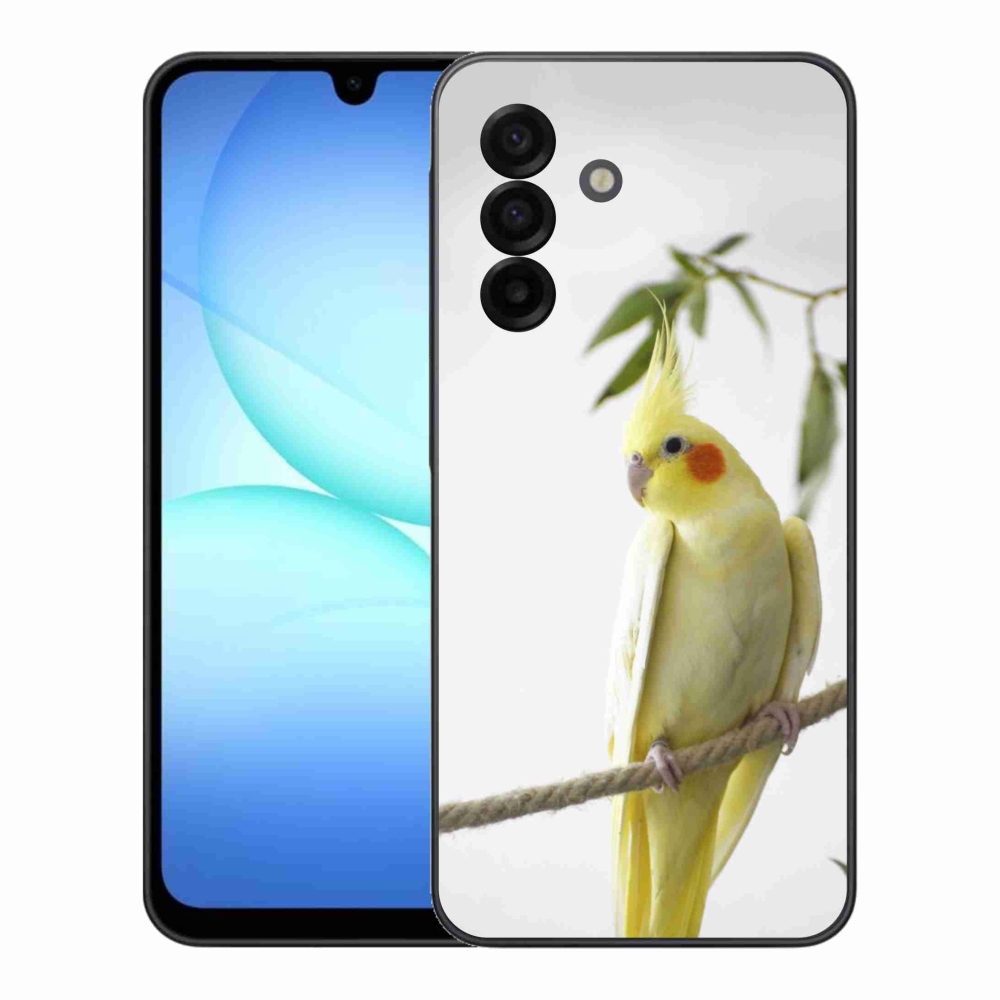 Gelový kryt mmCase na Samsung Galaxy A17 4G/5G - papoušek korela chocholatá