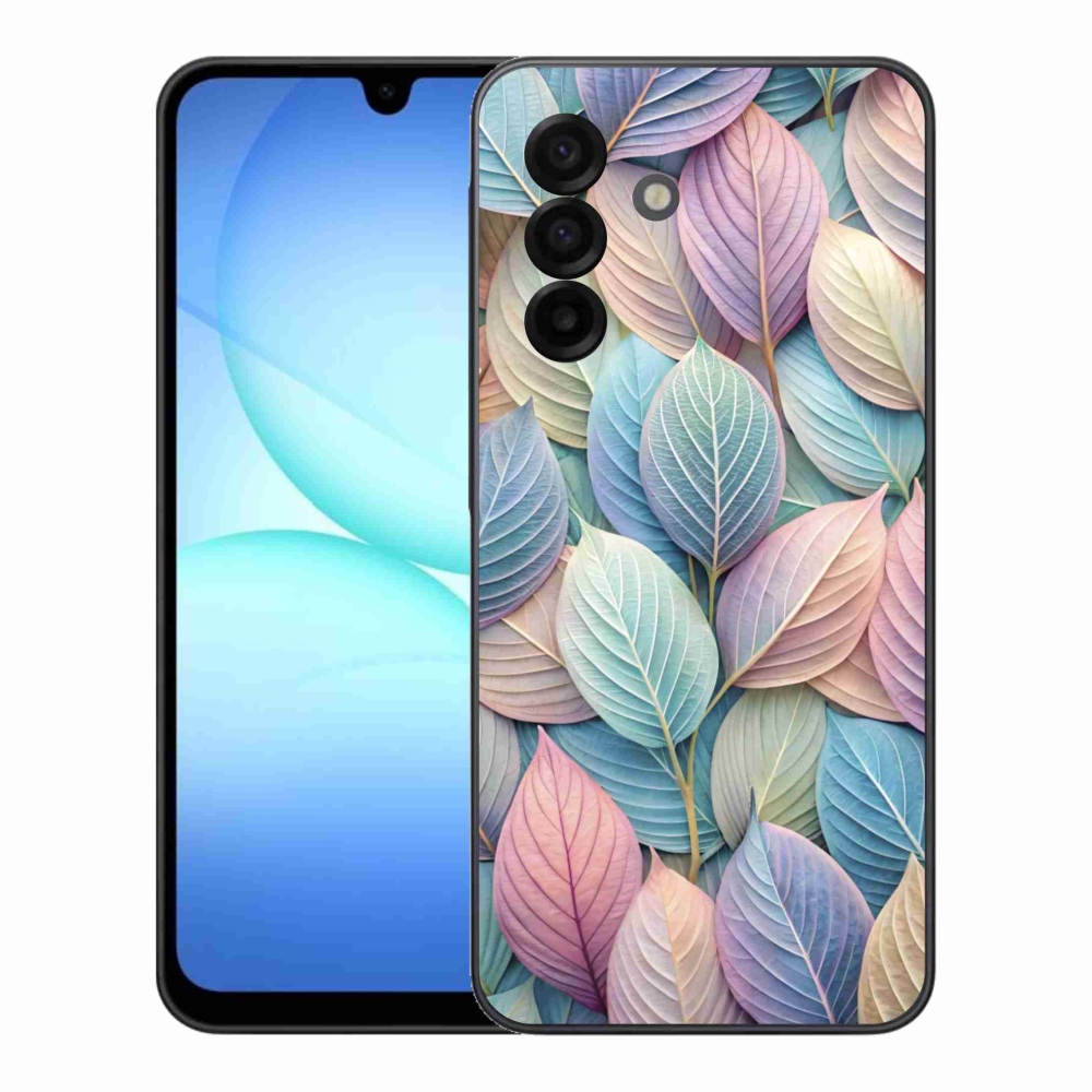 Gelový kryt mmCase na Samsung Galaxy A17 4G/5G - pastelové listy