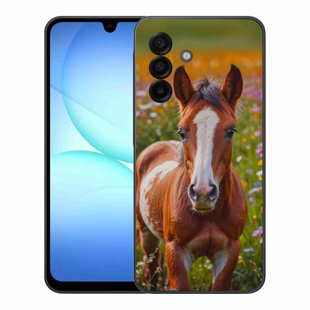 Gelový kryt mmCase na Samsung Galaxy A17 4G/5G - roztomilé hříbě