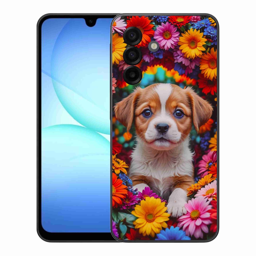 Gelový kryt mmCase na Samsung Galaxy A17 4G/5G - roztomilé štěně
