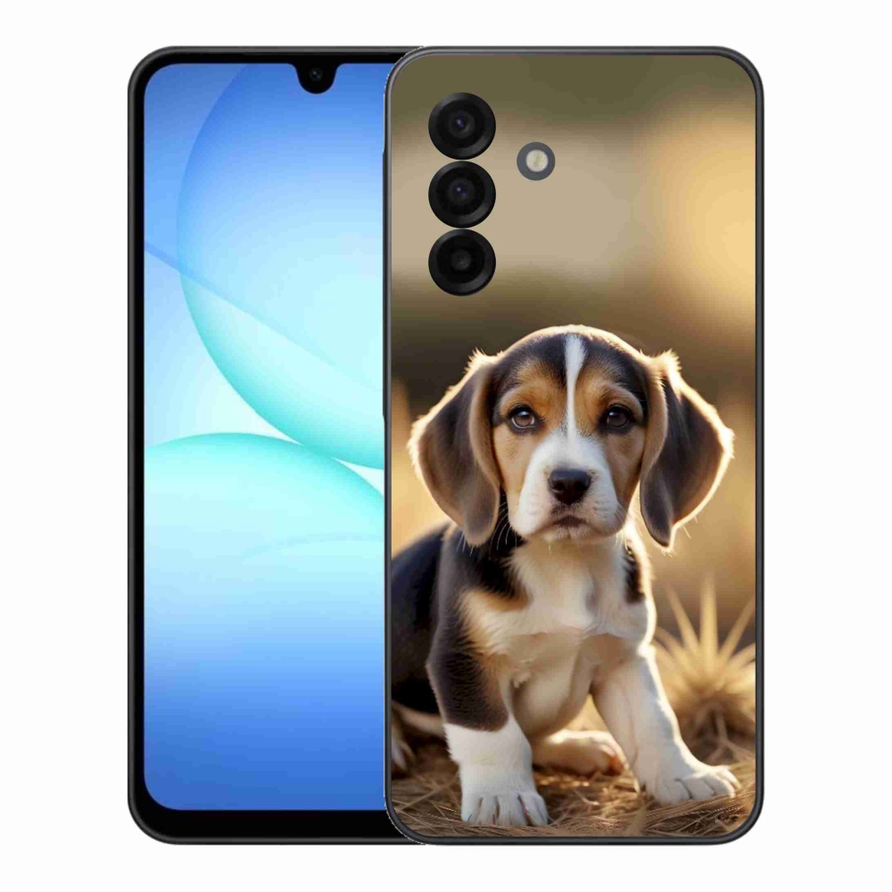 Gelový kryt mmCase na Samsung Galaxy A17 4G/5G - roztomilý bígl