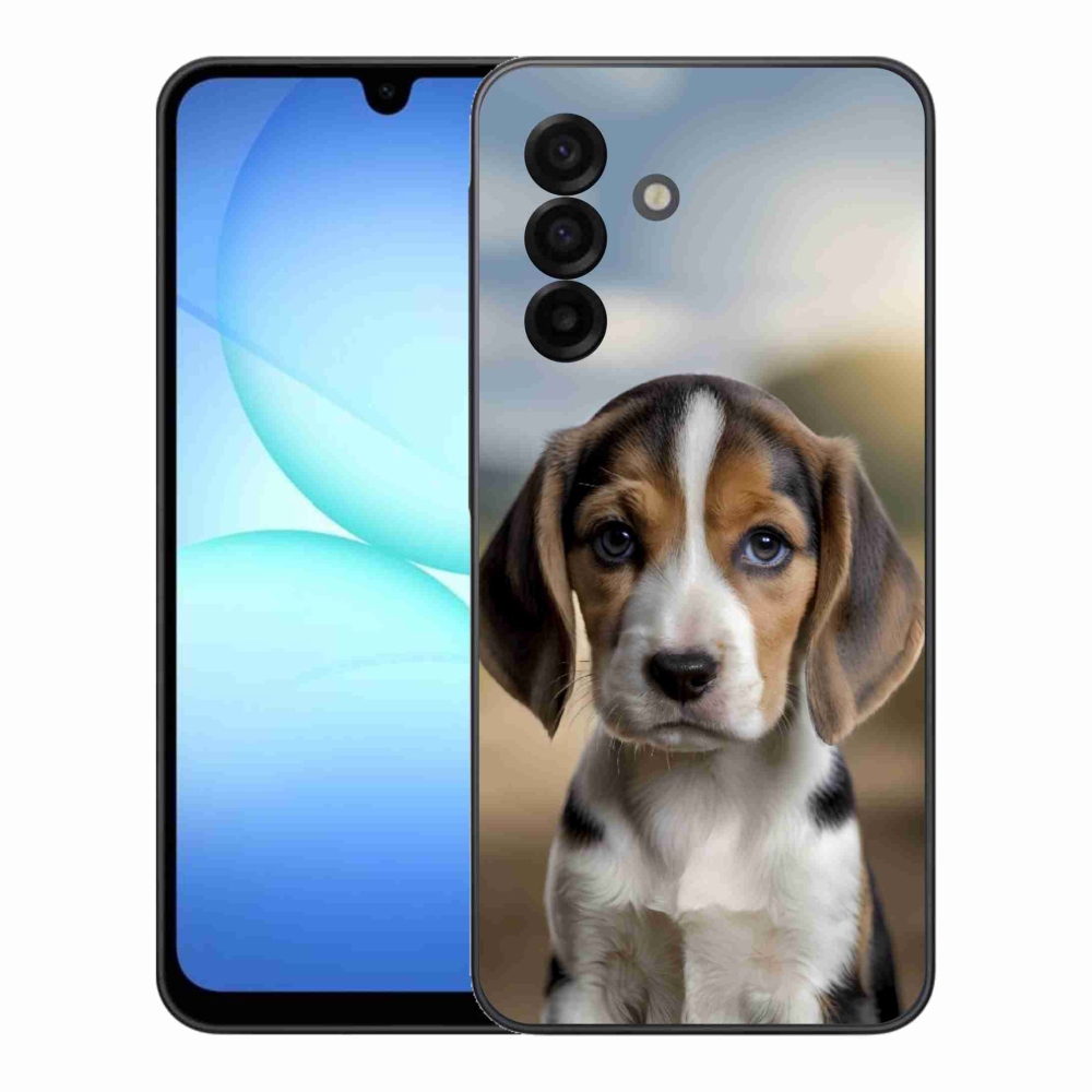 Gelový kryt mmCase na Samsung Galaxy A17 4G/5G - roztomilý bígl