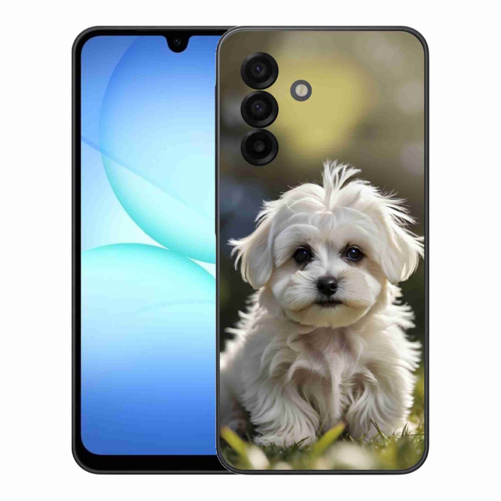 Gelový kryt mmCase na Samsung Galaxy A17 4G/5G - roztomilý maltézský psík
