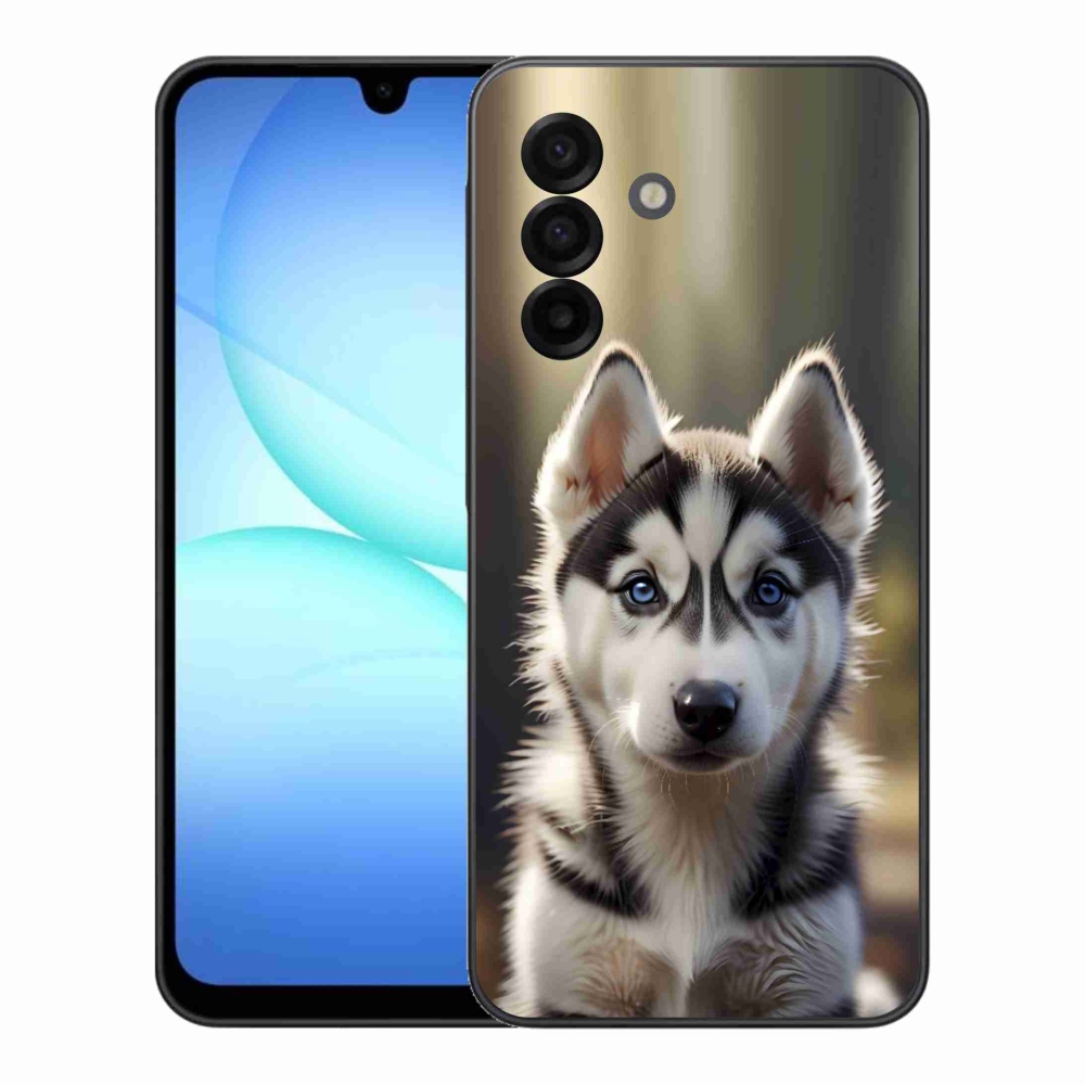 Gelový kryt mmCase na Samsung Galaxy A17 4G/5G - roztomilý sibiřský husky