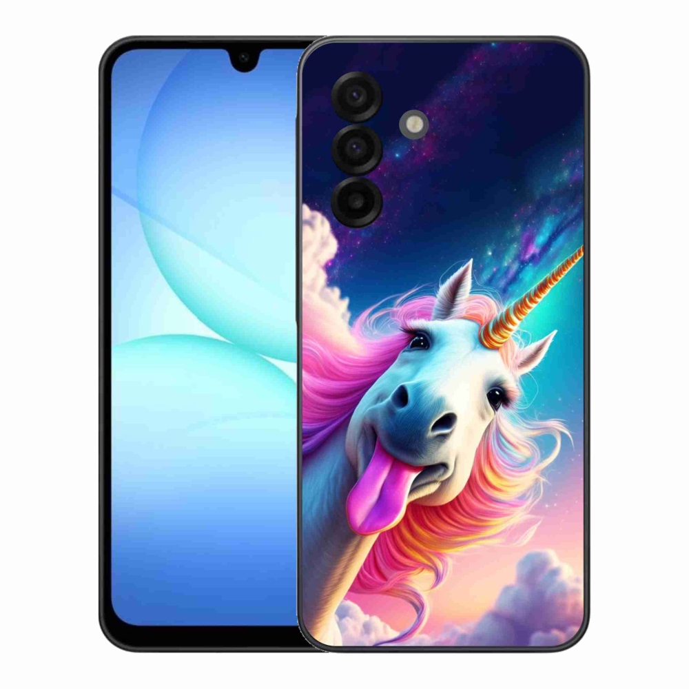 Gelový kryt mmCase na Samsung Galaxy A17 4G/5G - šílený jednorožec