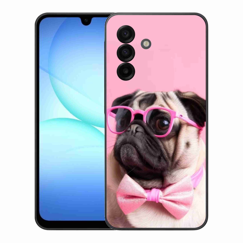 Gelový kryt mmCase na Samsung Galaxy A17 4G/5G - stylový mops