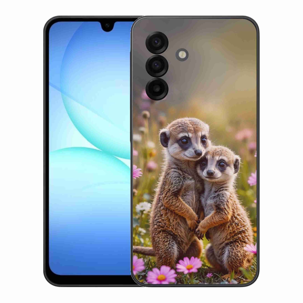 Gelový kryt mmCase na Samsung Galaxy A17 4G/5G - surikatí duo