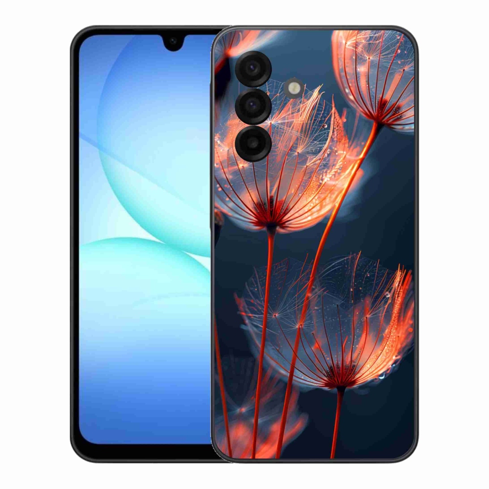 Gelový kryt mmCase na Samsung Galaxy A17 4G/5G - světélkující chmýří