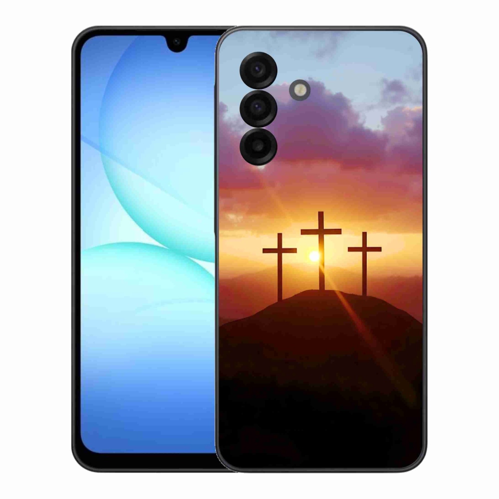 Gelový kryt mmCase na Samsung Galaxy A17 4G/5G - tři kříže