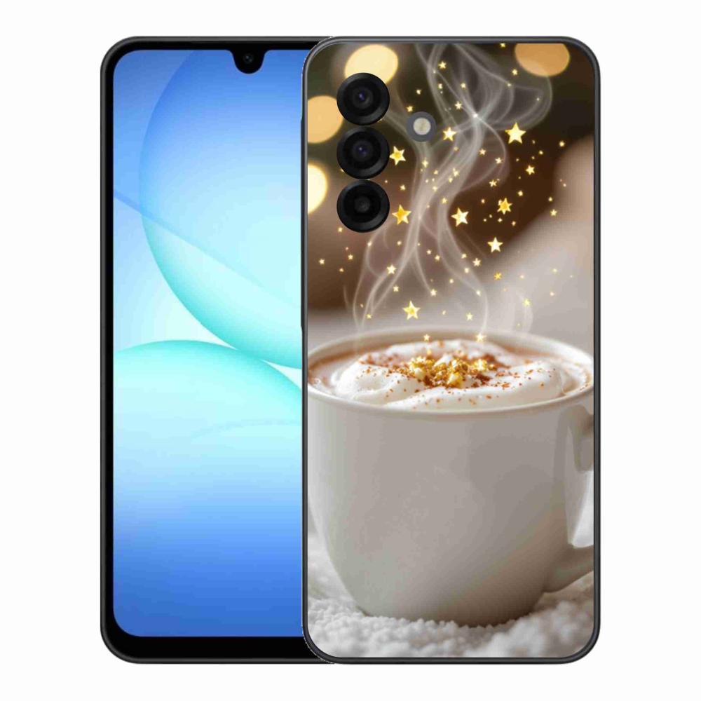 Gelový kryt mmCase na Samsung Galaxy A17 4G/5G - vánoční horký nápoj