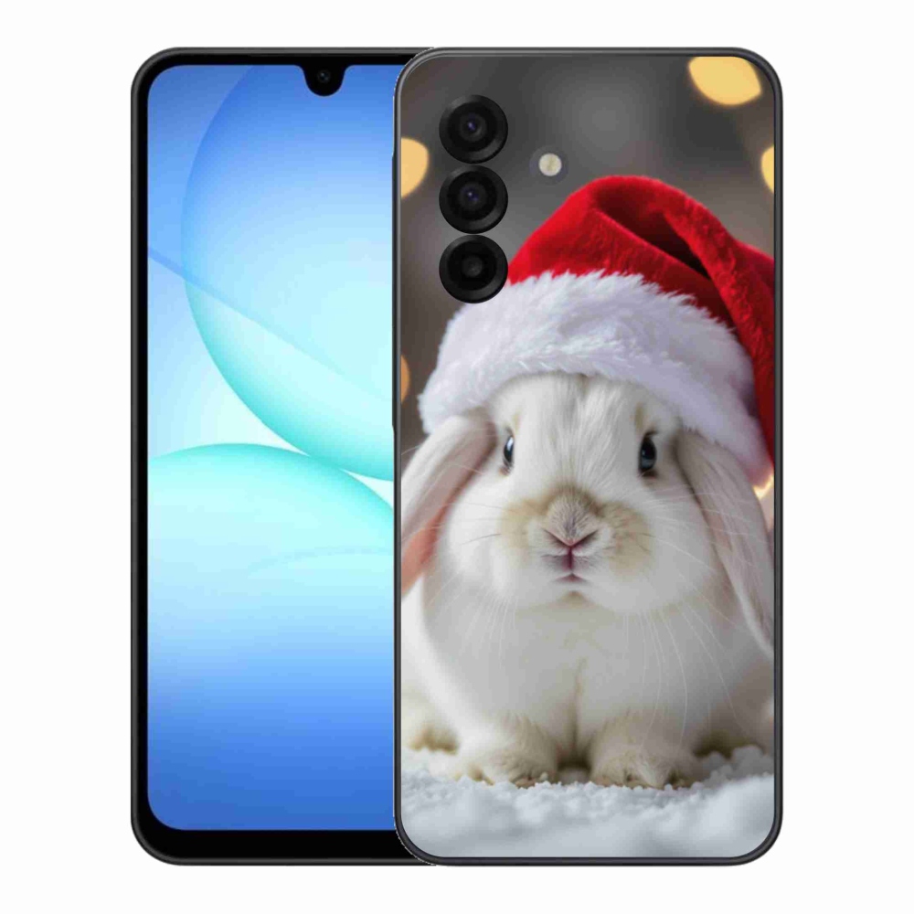 Gelový kryt mmCase na Samsung Galaxy A17 4G/5G - vánoční králík