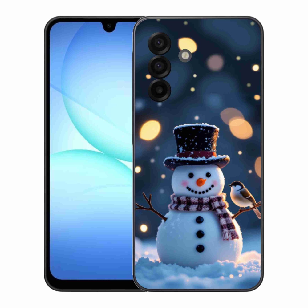 Gelový kryt mmCase na Samsung Galaxy A17 4G/5G - vánoční sněhulák
