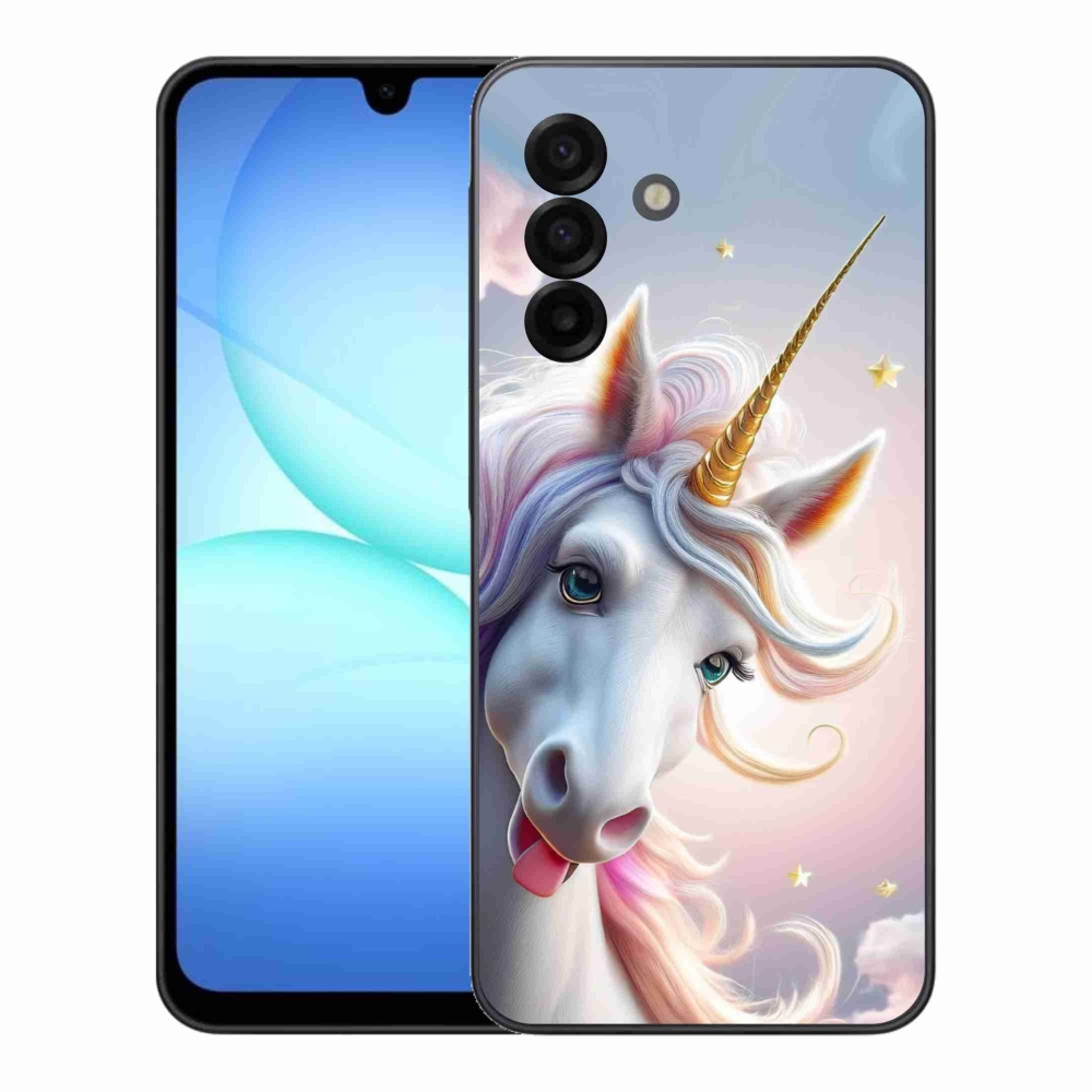 Gelový kryt mmCase na Samsung Galaxy A17 4G/5G - veselý jednorožec