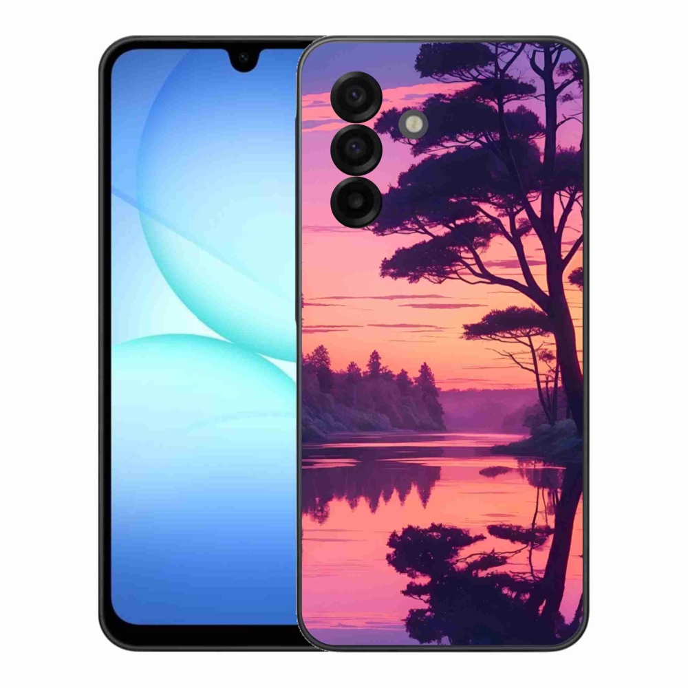 Gelový kryt mmCase na Samsung Galaxy A17 4G/5G - západ slunce nad jezerem