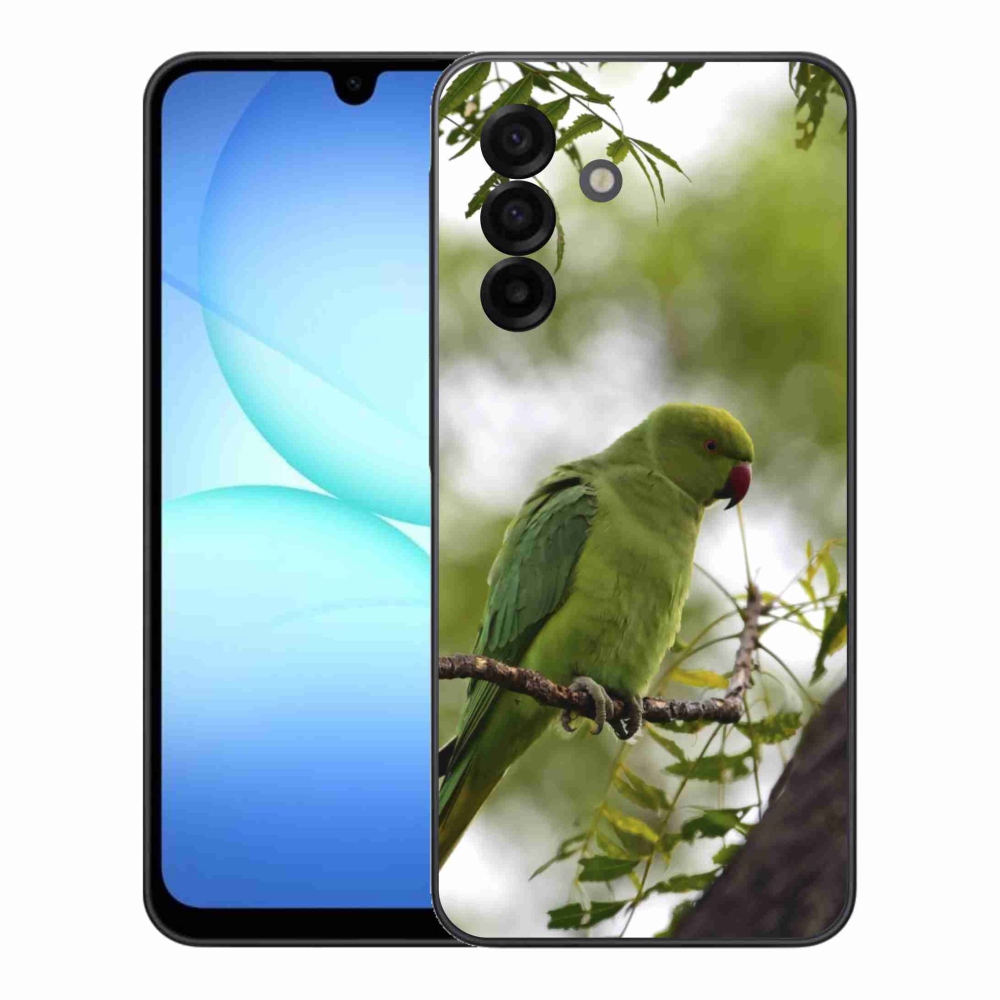 Gelový kryt mmCase na Samsung Galaxy A17 4G/5G - zelený papoušek